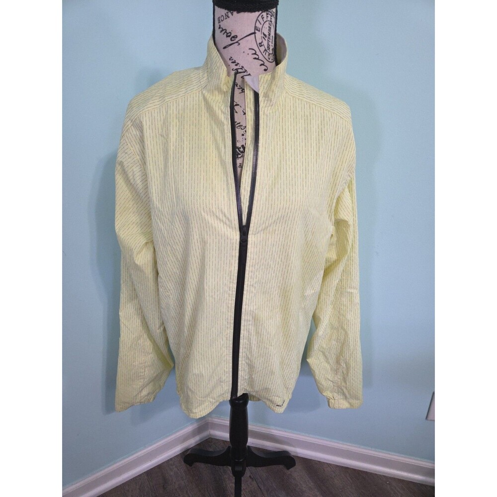 Sugoi Yellow Black Bicycle CycleSpinning Jacket Reflective Women Medium Pockets